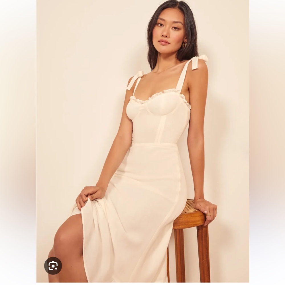 NWT Reformation Nikita Dress Ivory - Size 4